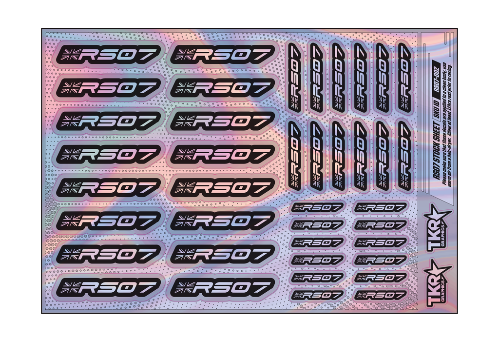 HOLOGRAPHIC RS07 A5 STOCK SHEET