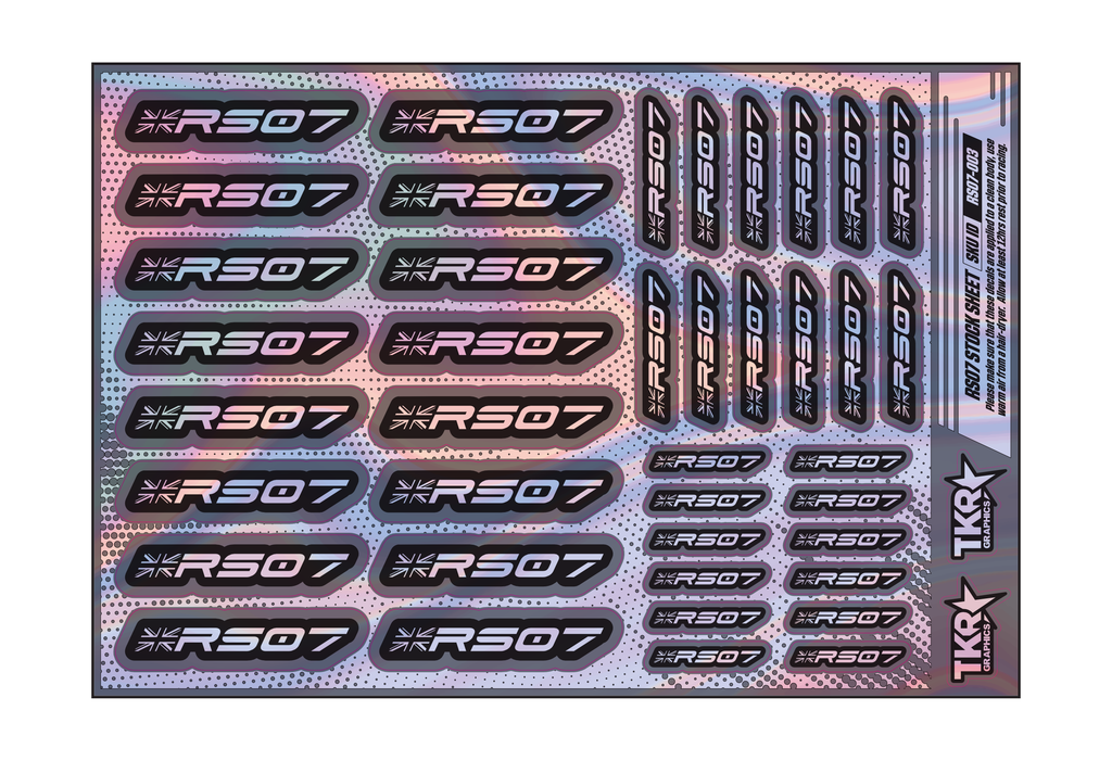 HOLOGRAPHIC RS07 A5 STOCK SHEET