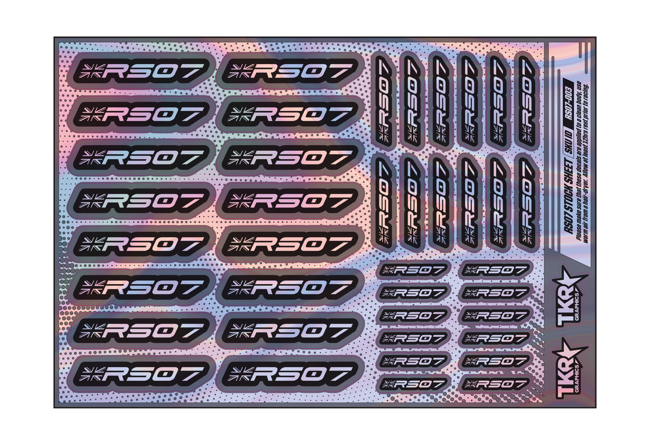 HOLOGRAPHIC RS07 A5 STOCK SHEET
