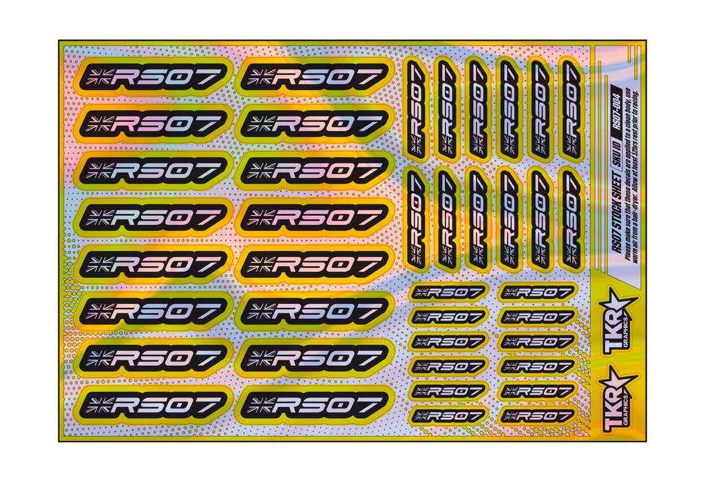 HOLOGRAPHIC RS07 A5 STOCK SHEET