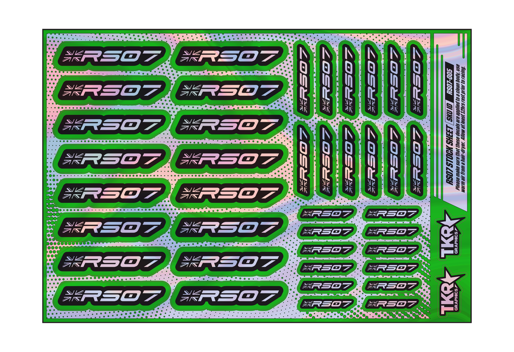HOLOGRAPHIC RS07 A5 STOCK SHEET