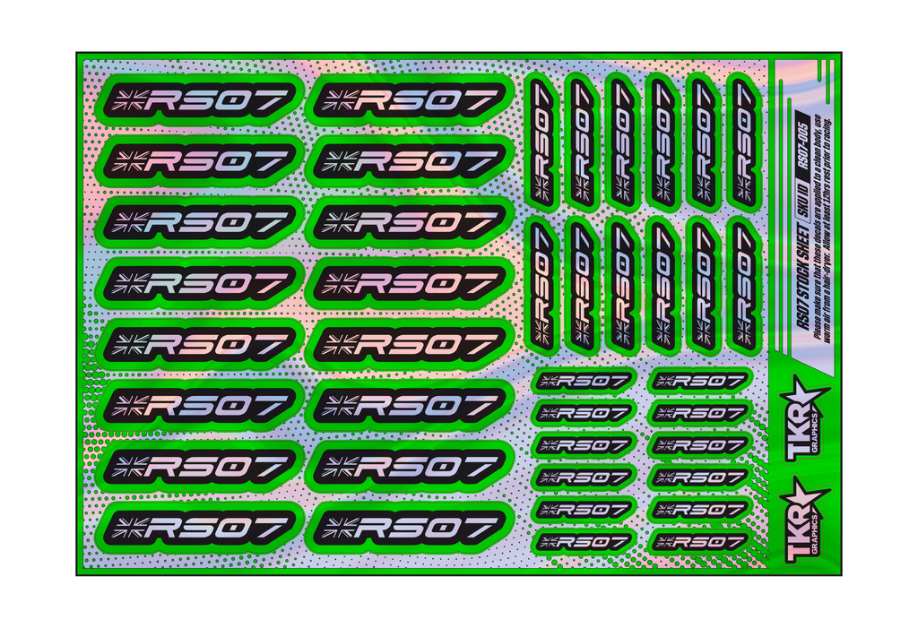 HOLOGRAPHIC RS07 A5 STOCK SHEET