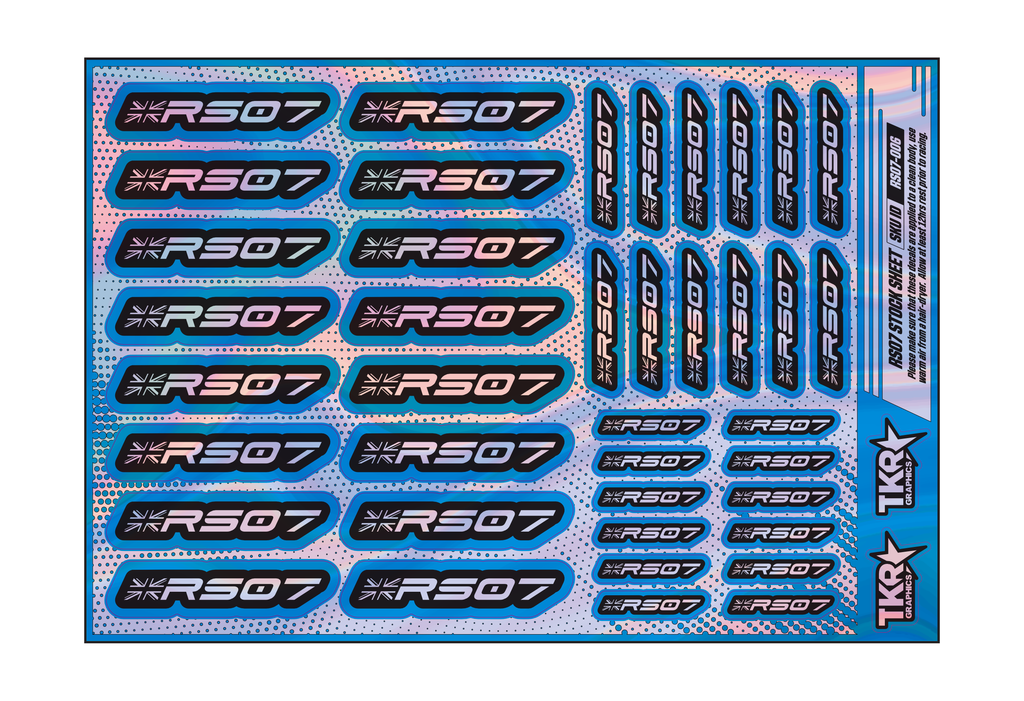HOLOGRAPHIC RS07 A5 STOCK SHEET