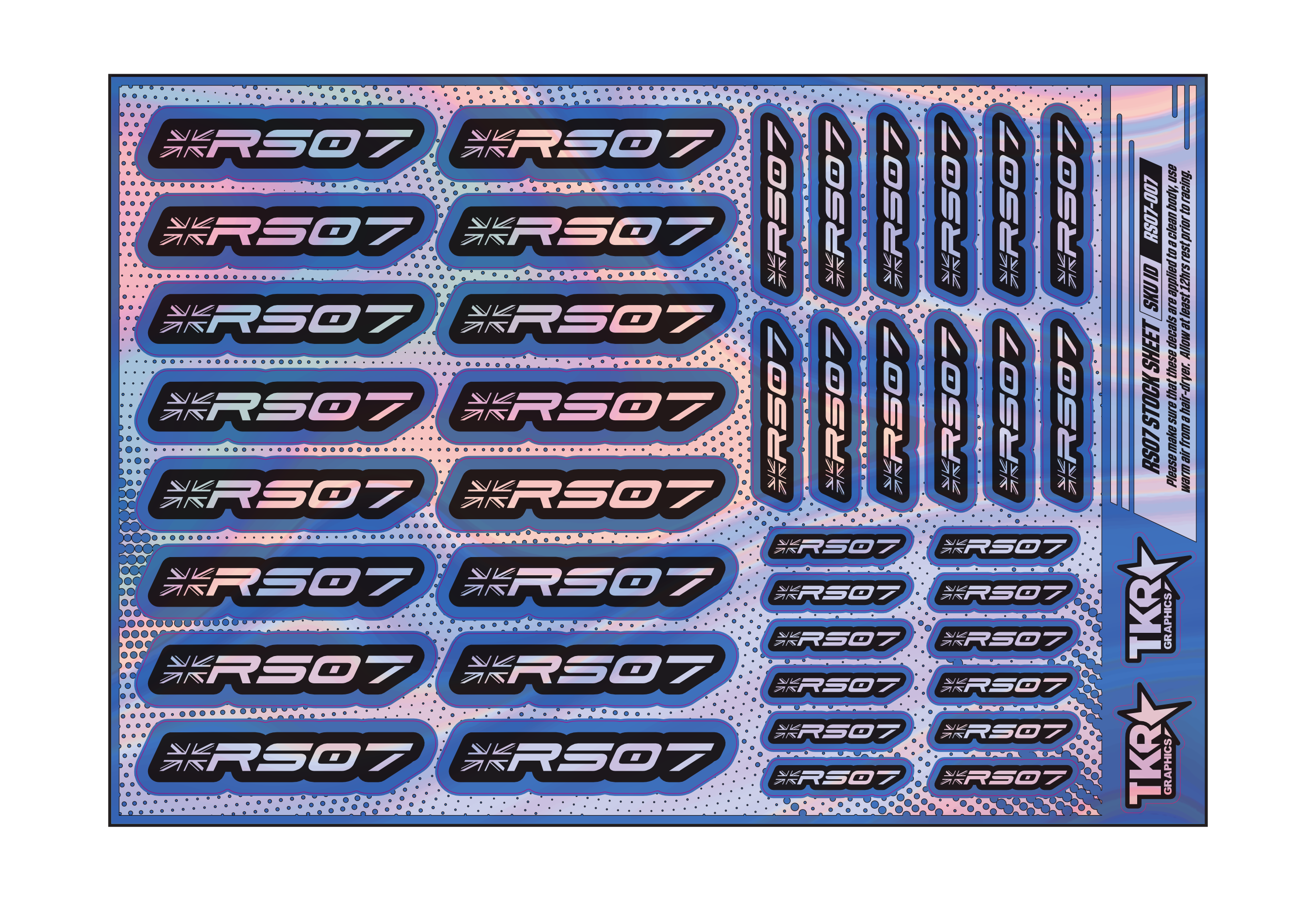 HOLOGRAPHIC RS07 A5 STOCK SHEET