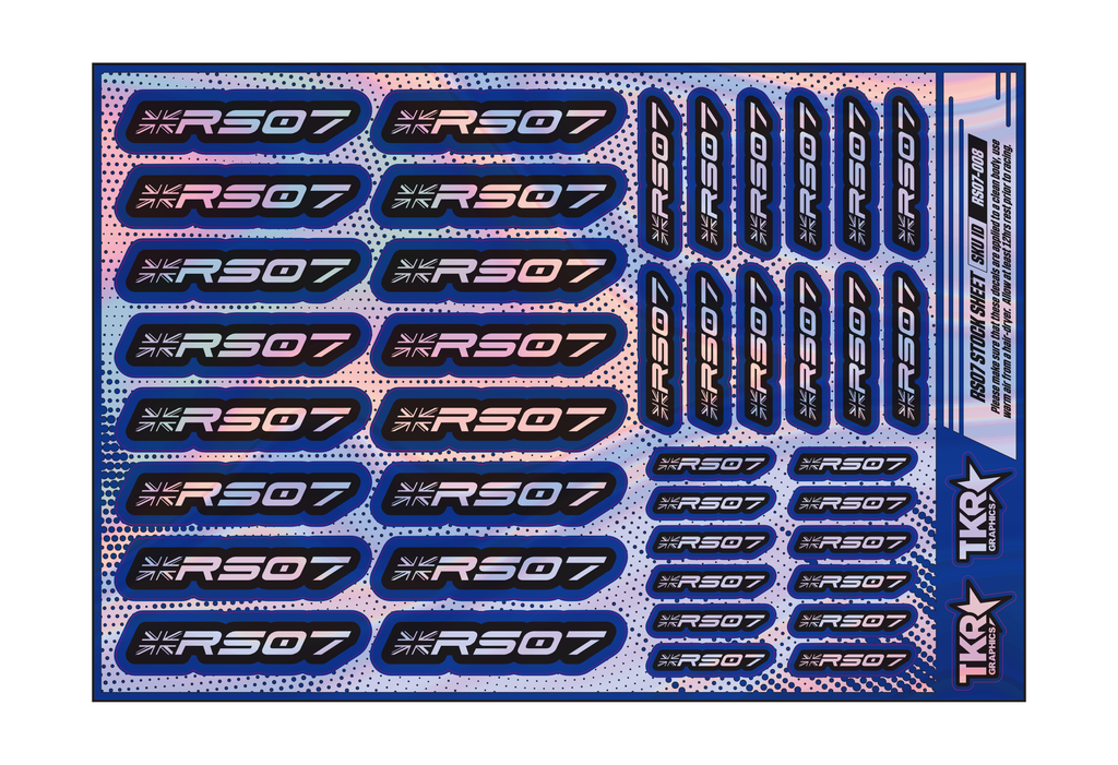 HOLOGRAPHIC RS07 A5 STOCK SHEET