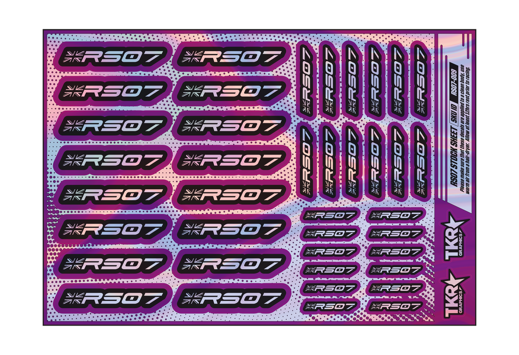 HOLOGRAPHIC RS07 A5 STOCK SHEET