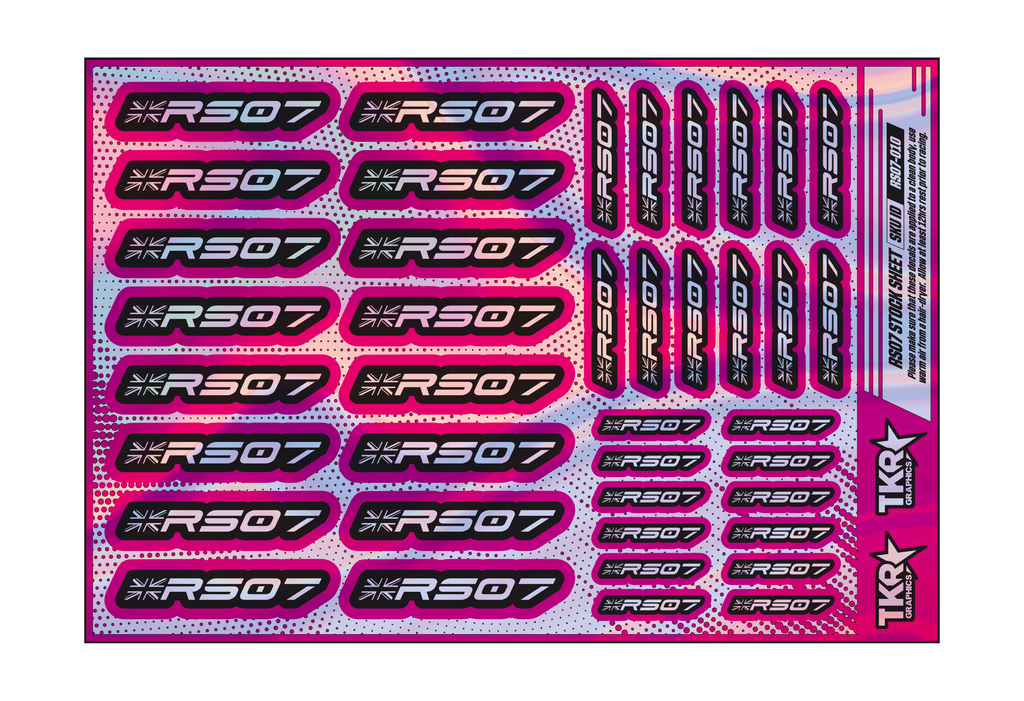 HOLOGRAPHIC RS07 A5 STOCK SHEET