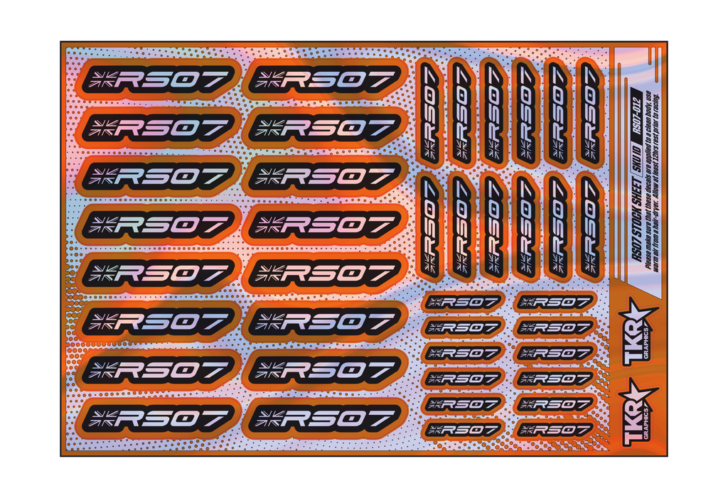 HOLOGRAPHIC RS07 A5 STOCK SHEET
