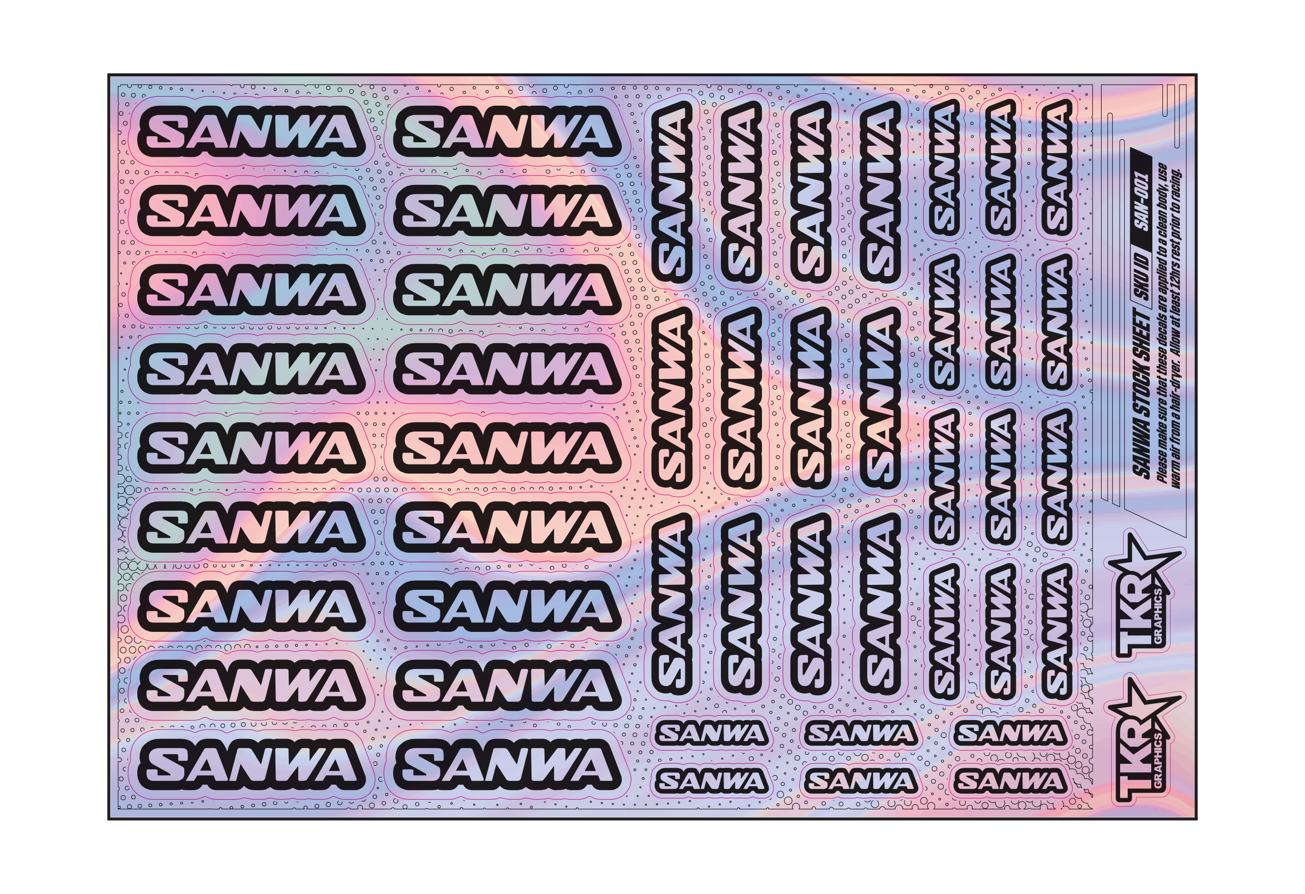 HOLOGRAPHIC SANWA A5 STOCK SHEET