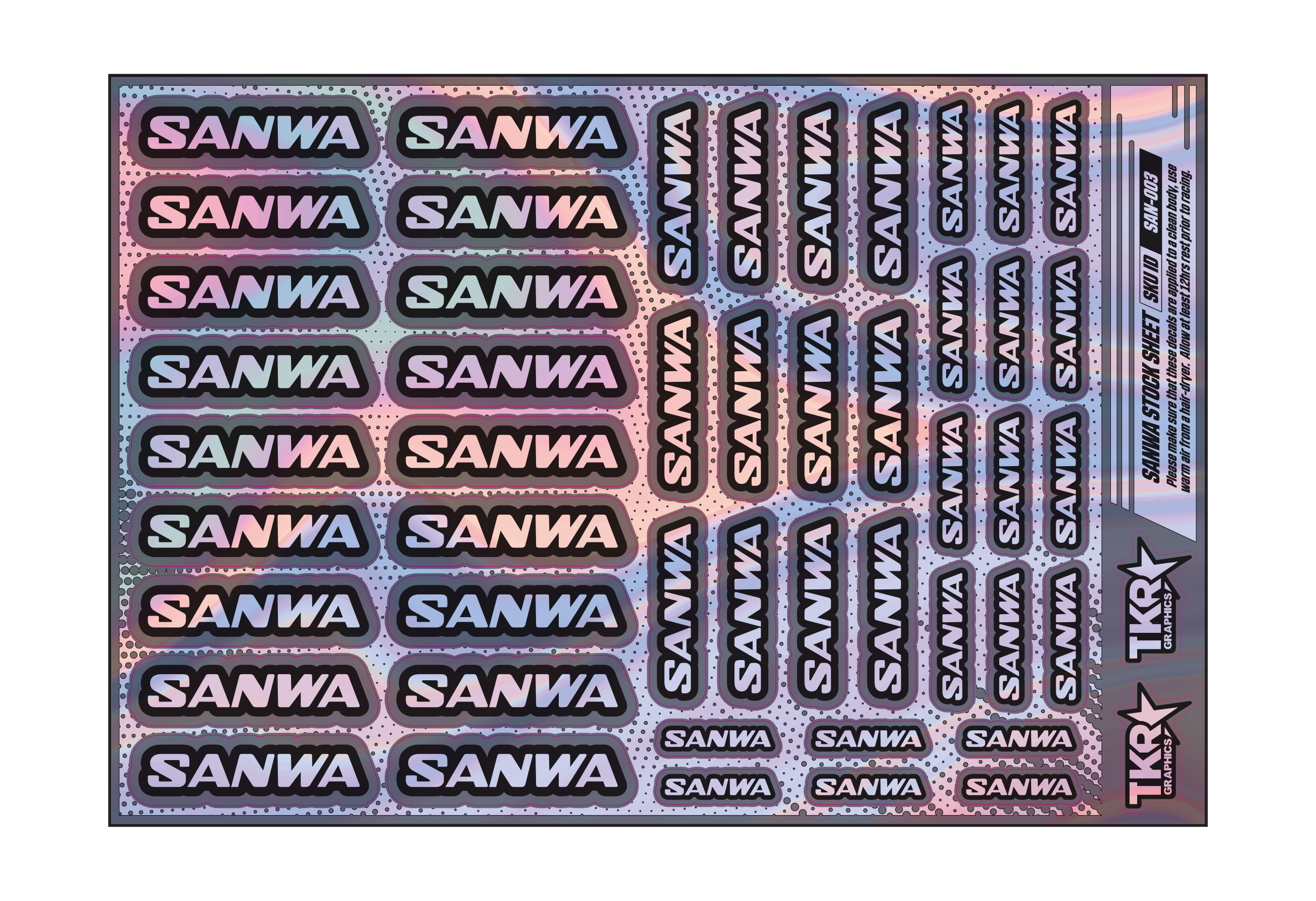 HOLOGRAPHIC SANWA A5 STOCK SHEET