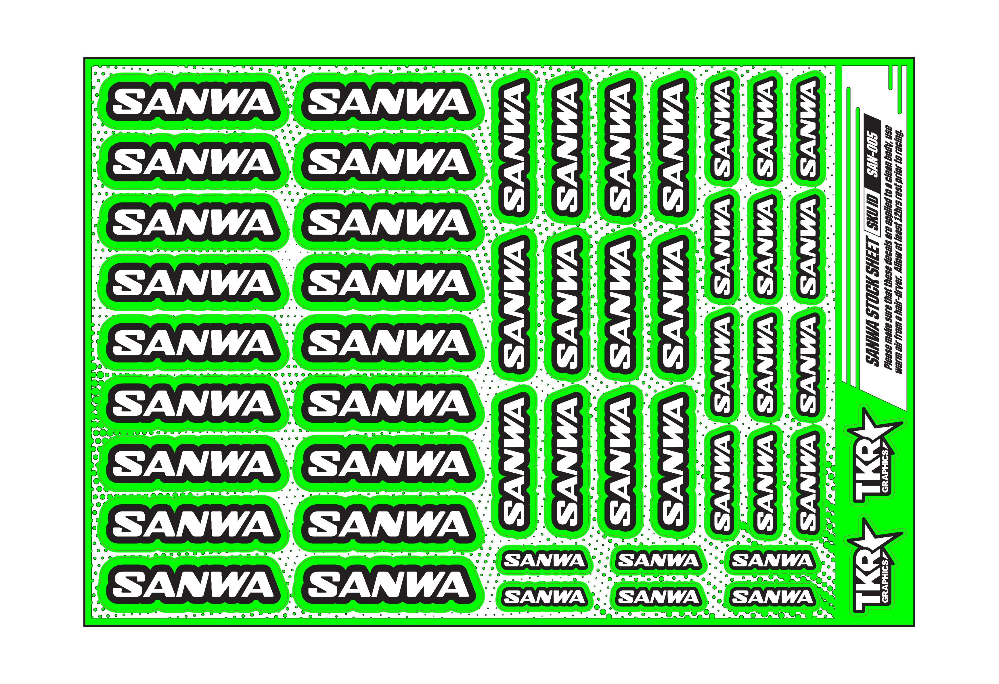 SANWA A5 STOCK SHEET