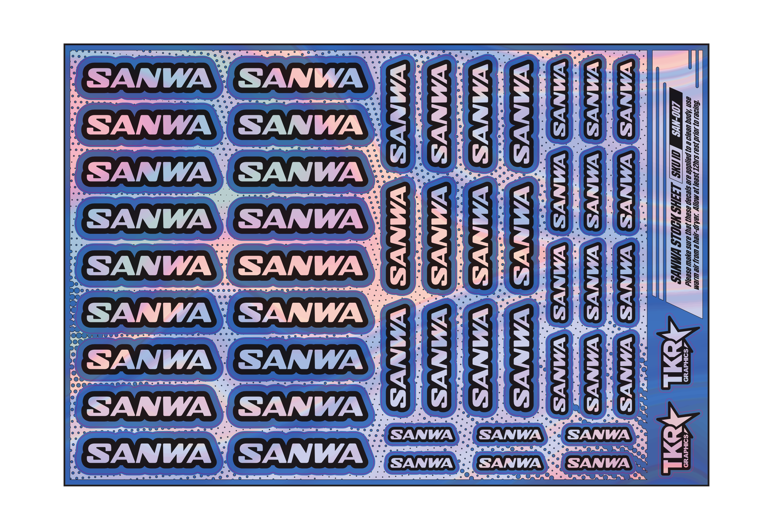 HOLOGRAPHIC SANWA A5 STOCK SHEET