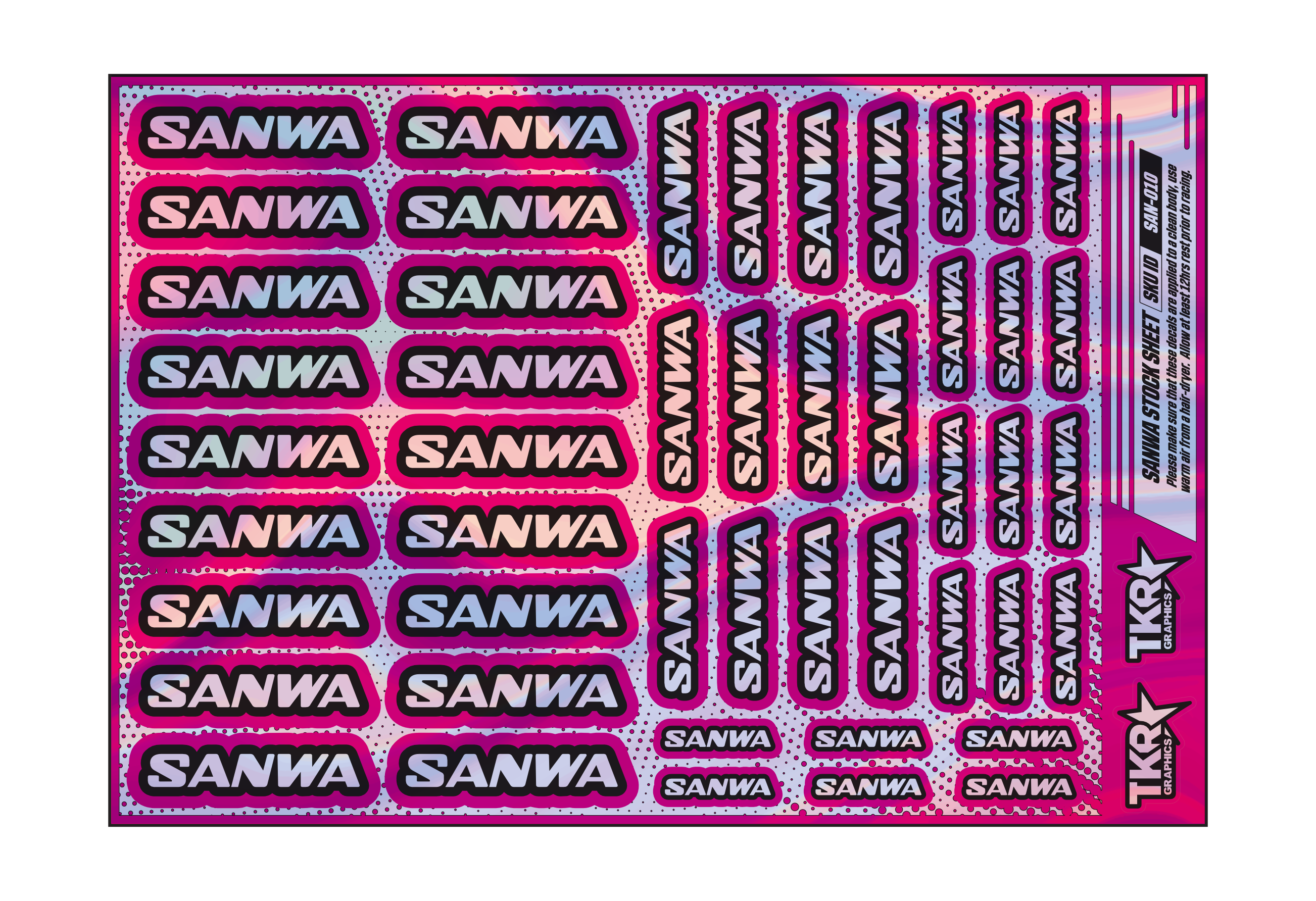 HOLOGRAPHIC SANWA A5 STOCK SHEET