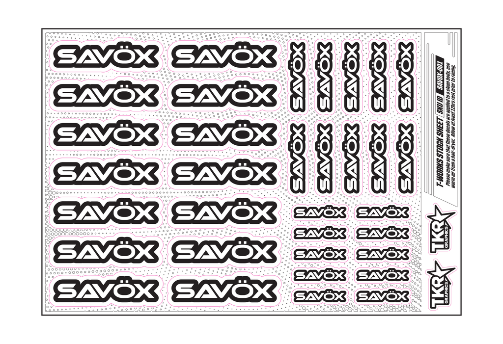 SAVOX A5 STOCK SHEET