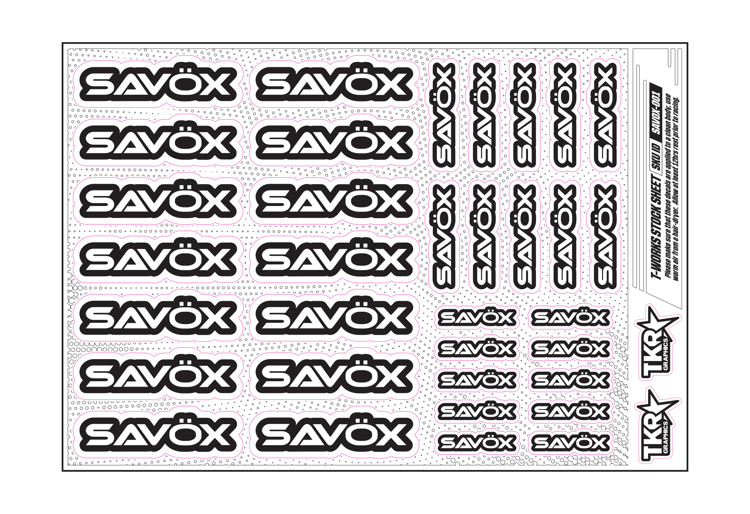 SAVOX A5 STOCK SHEET