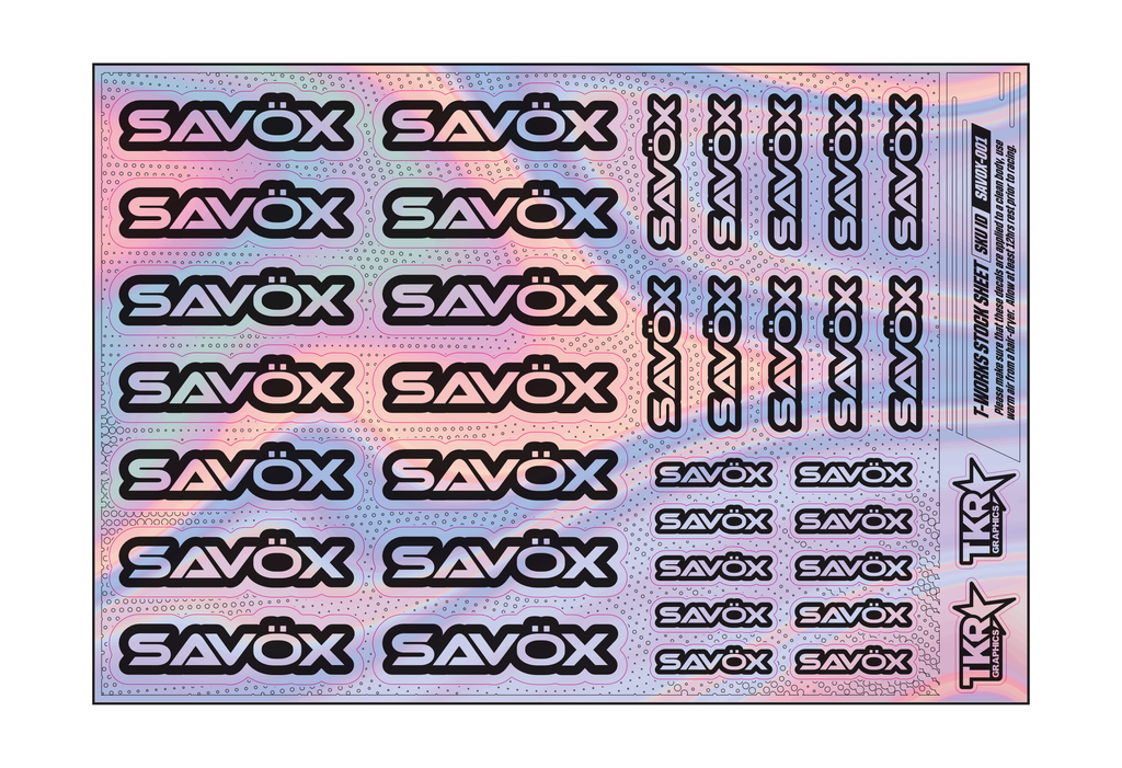 HOLOGRAPHIC SAVOX A5 STOCK SHEET