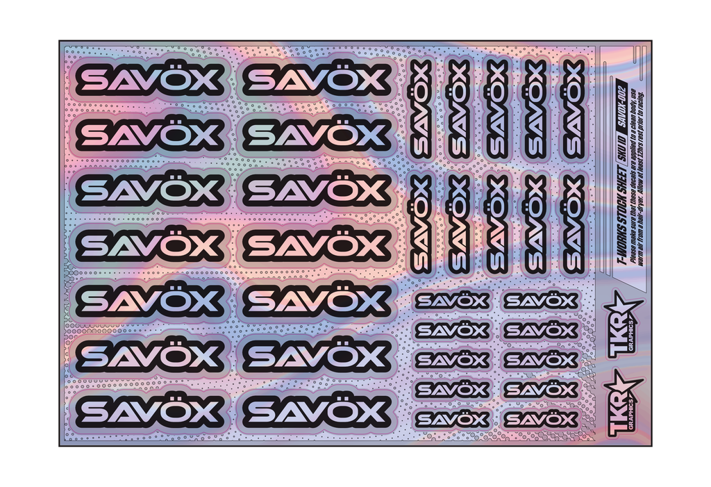 HOLOGRAPHIC SAVOX A5 STOCK SHEET