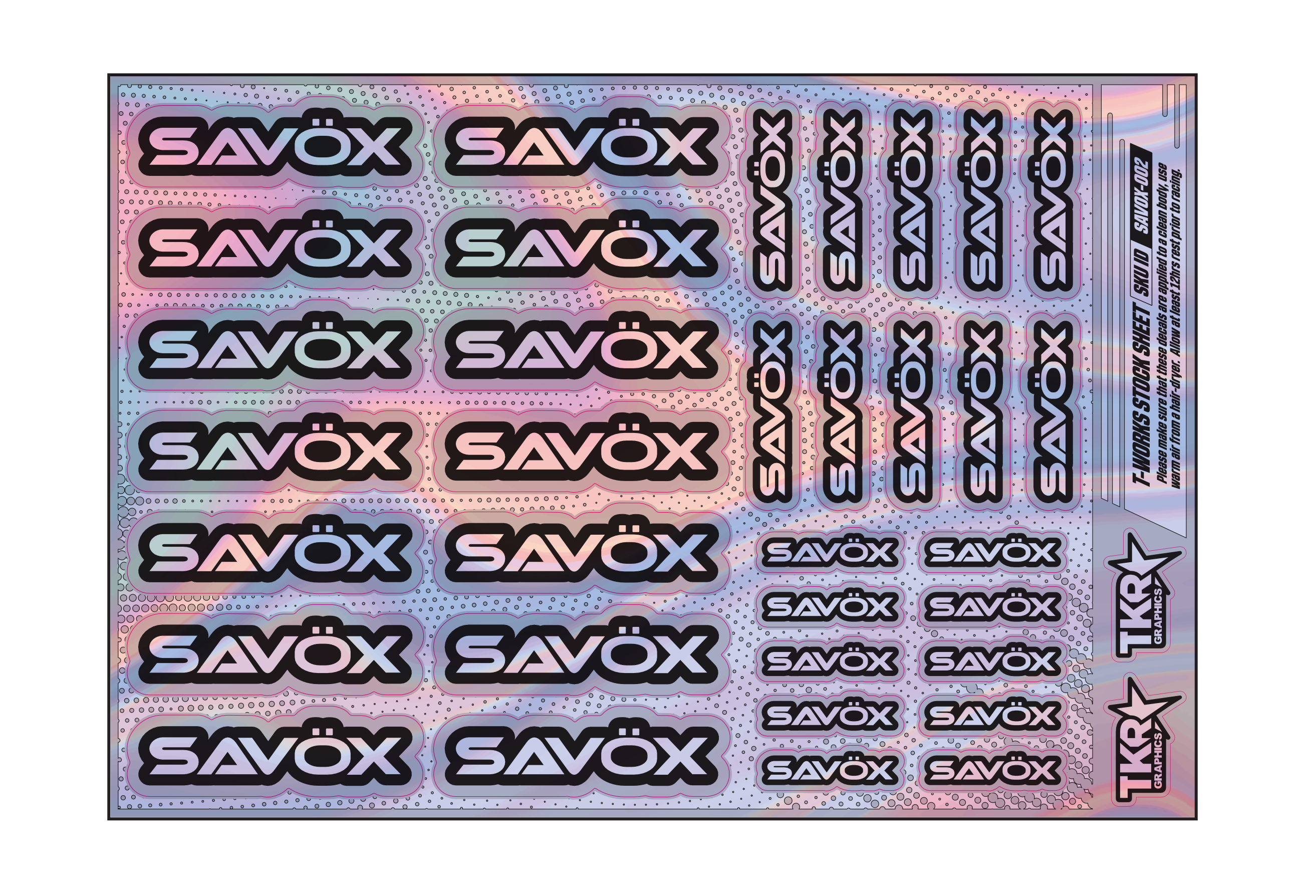HOLOGRAPHIC SAVOX A5 STOCK SHEET