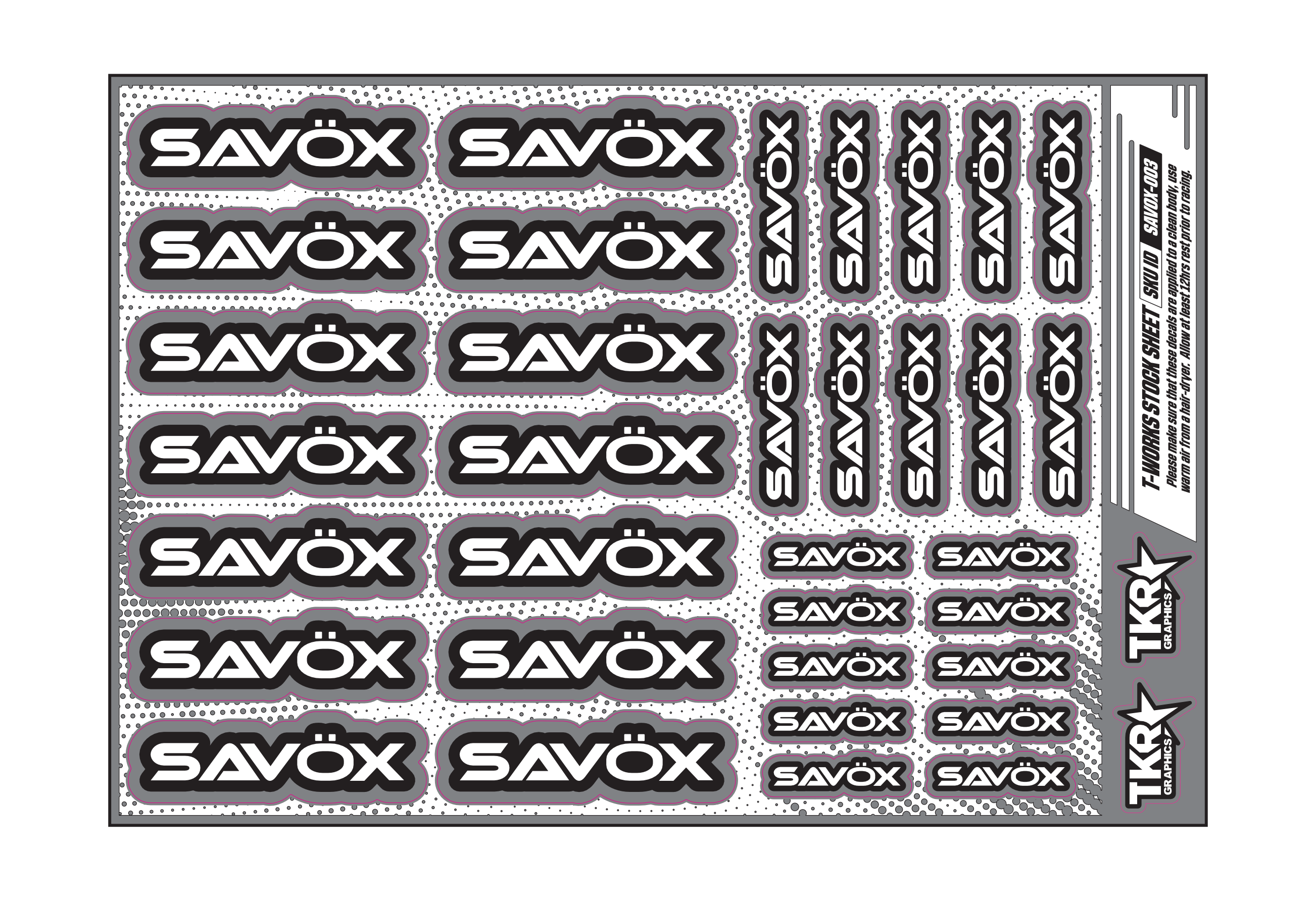SAVOX A5 STOCK SHEET