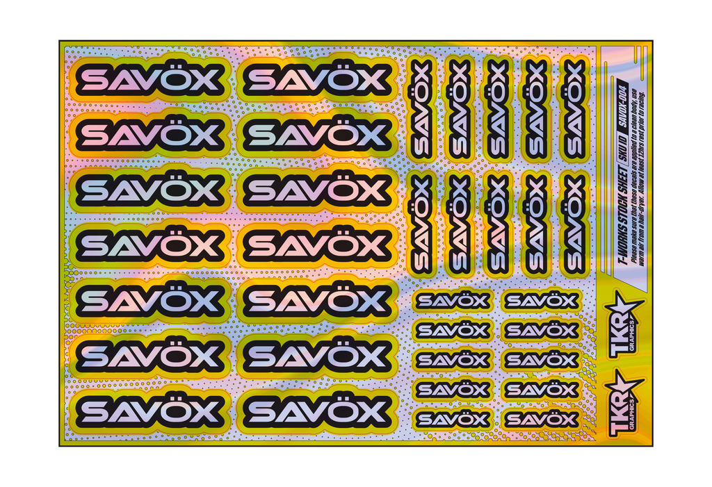 HOLOGRAPHIC SAVOX A5 STOCK SHEET