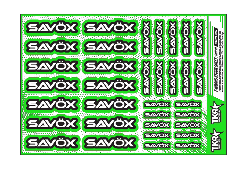 SAVOX A5 STOCK SHEET