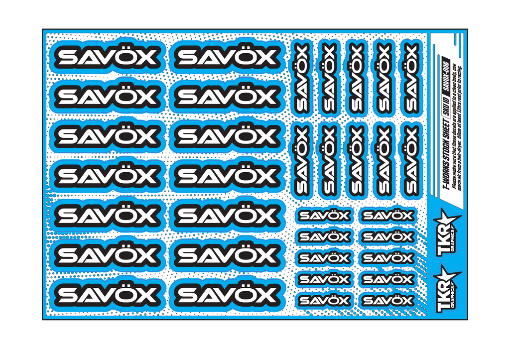 SAVOX A5 STOCK SHEET