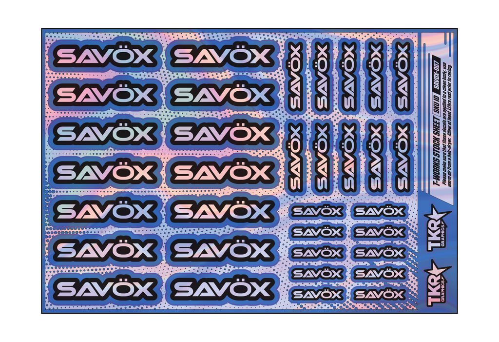 HOLOGRAPHIC SAVOX A5 STOCK SHEET