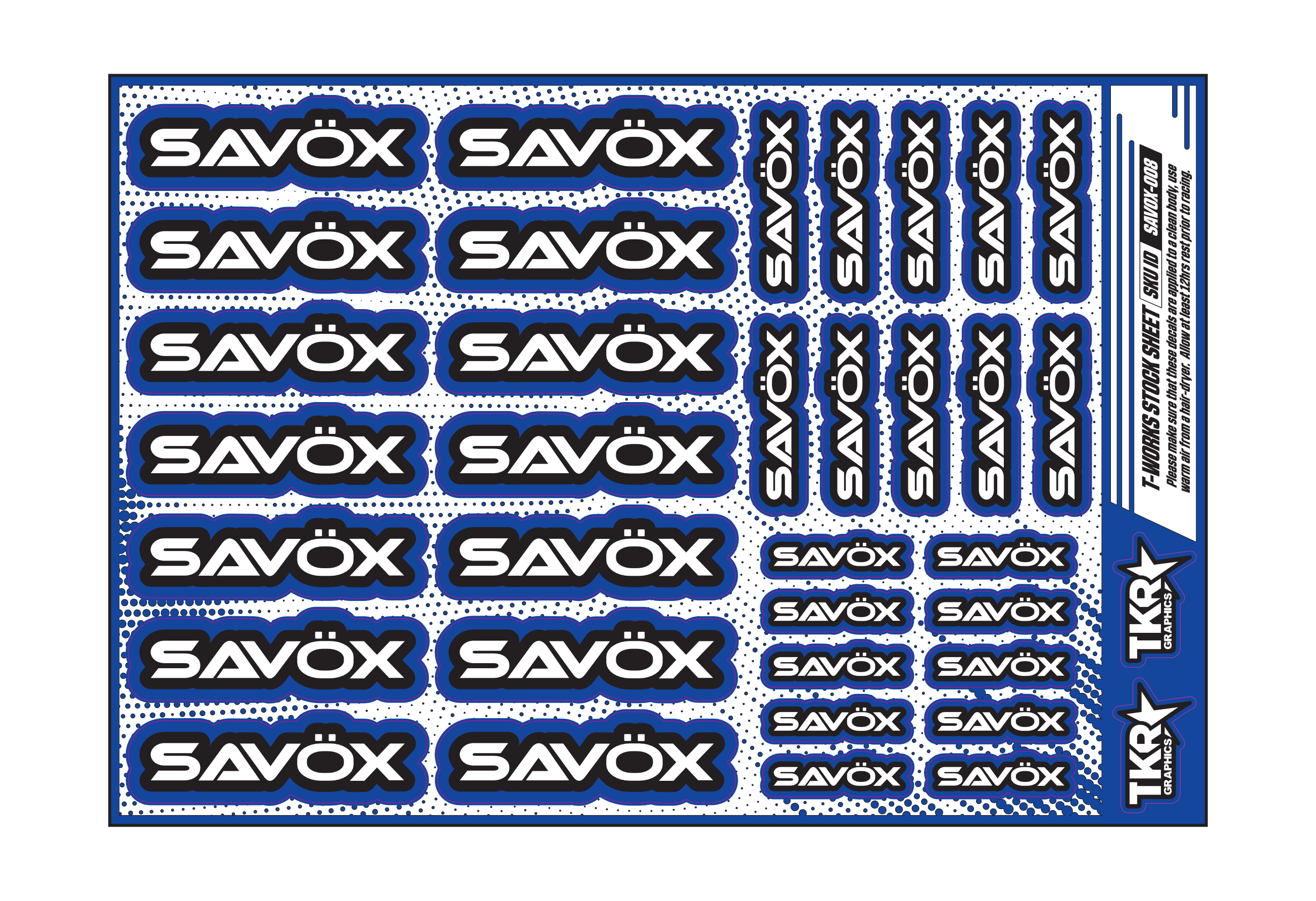 SAVOX A5 STOCK SHEET