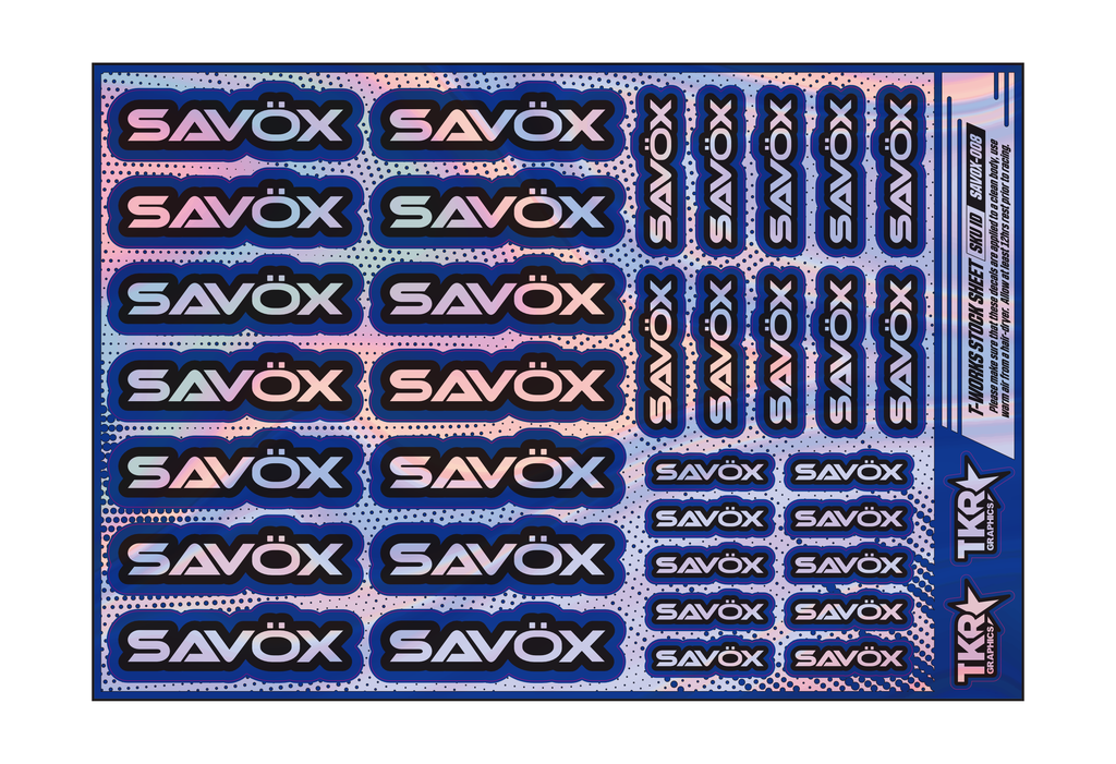 HOLOGRAPHIC SAVOX A5 STOCK SHEET