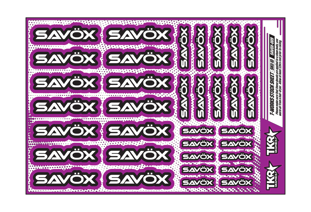 SAVOX A5 STOCK SHEET