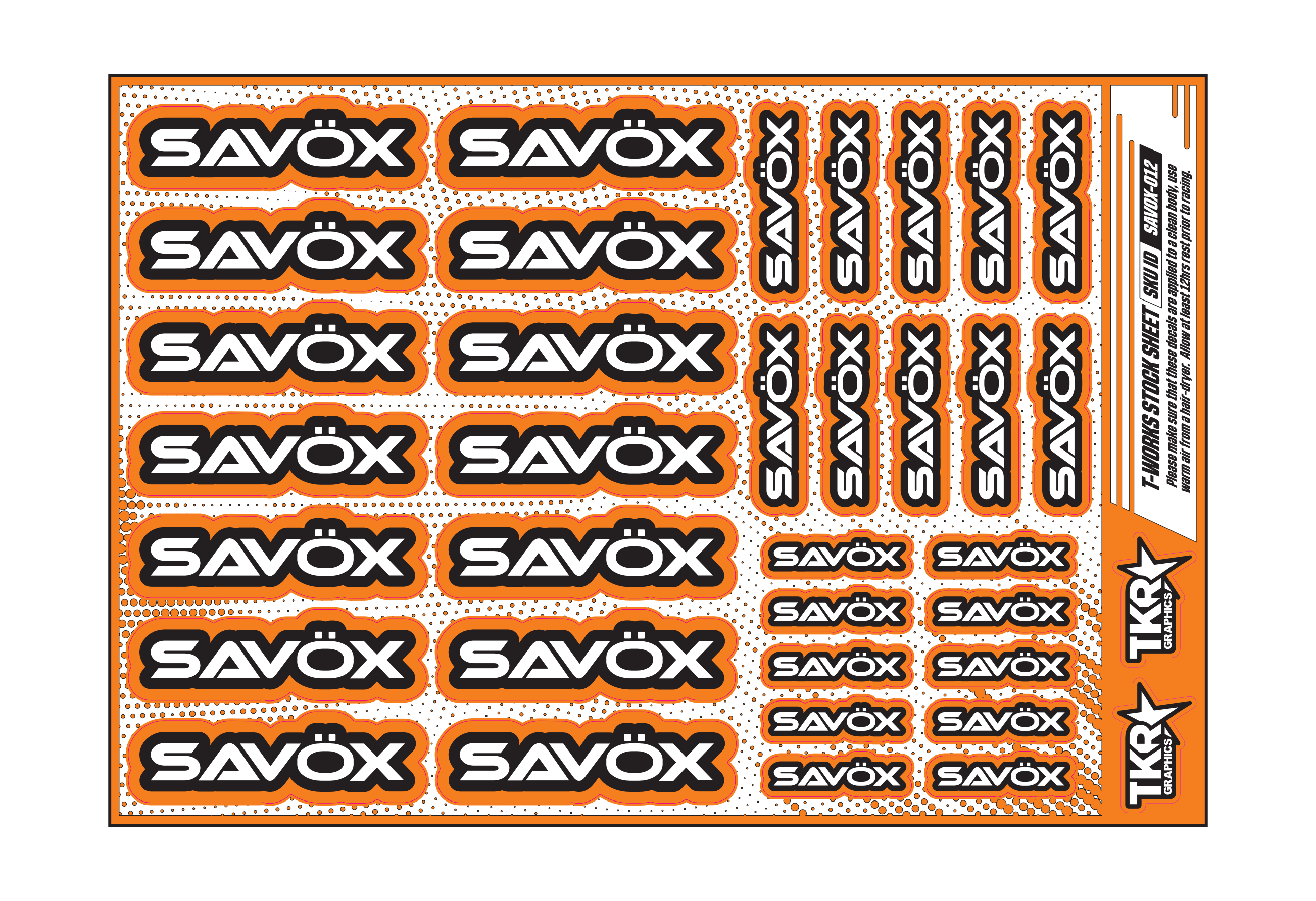 SAVOX A5 STOCK SHEET