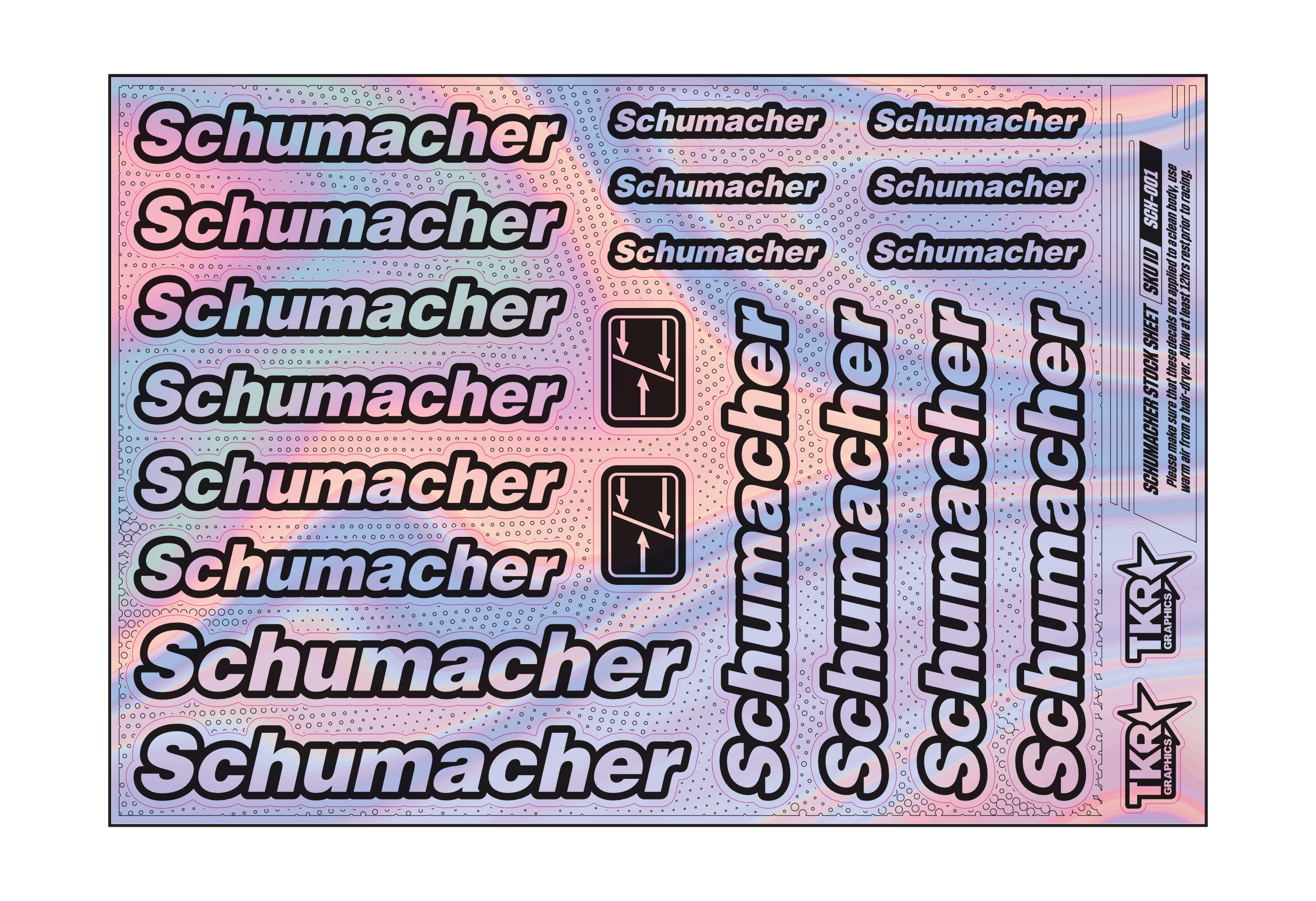 HOLOGRAPHIC SCHUMACHER A5 STOCK SHEET
