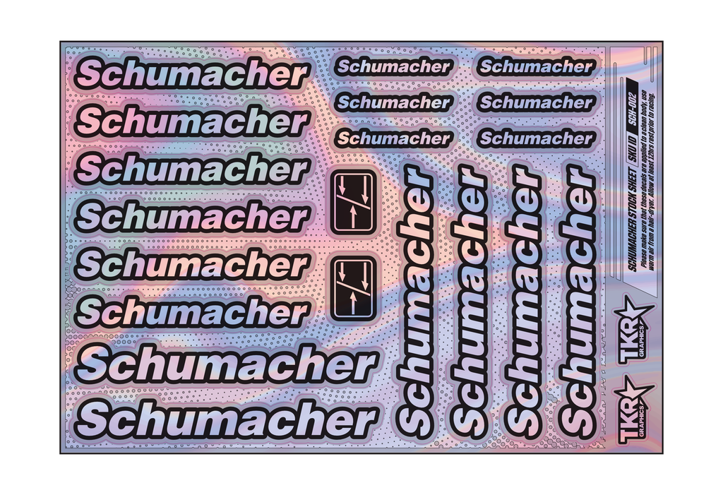 HOLOGRAPHIC SCHUMACHER A5 STOCK SHEET