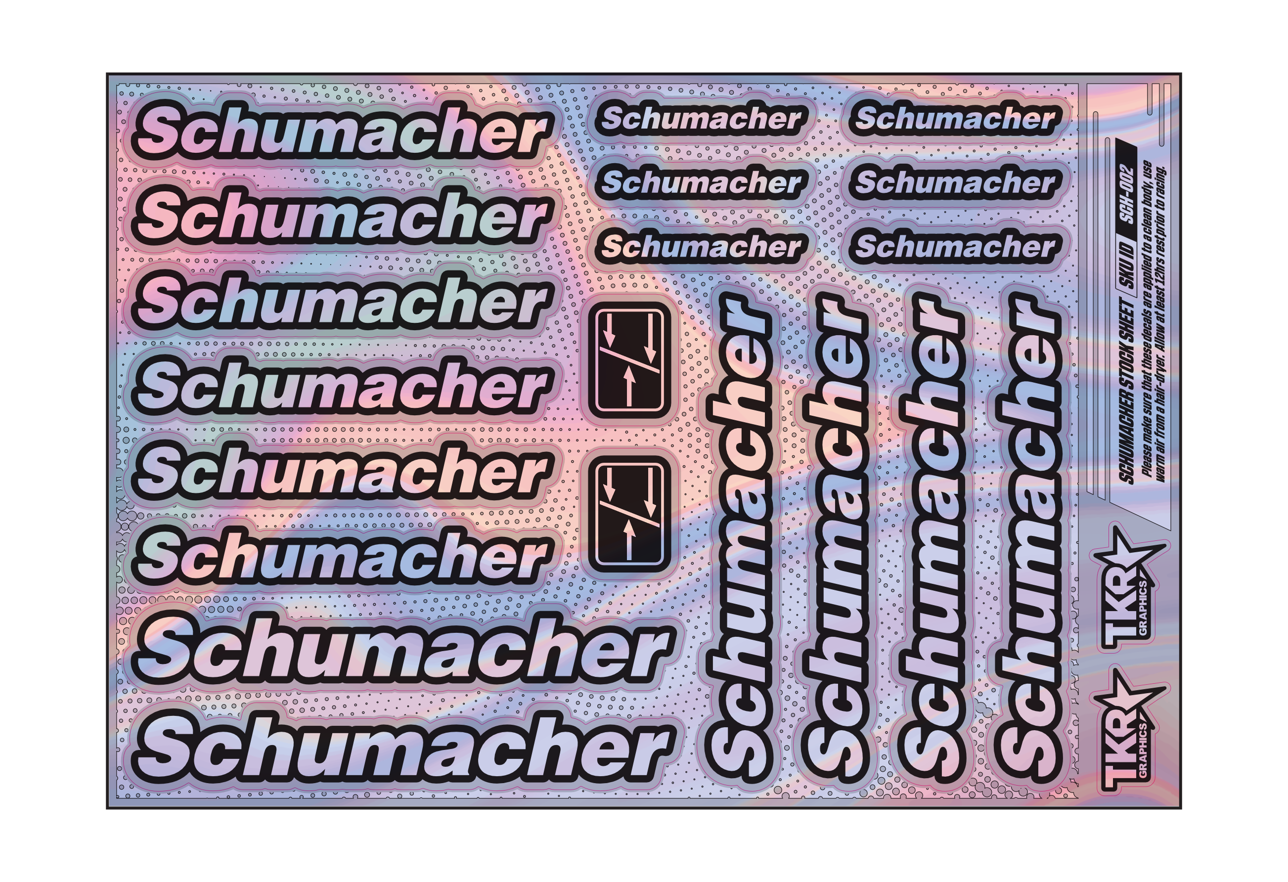 HOLOGRAPHIC SCHUMACHER A5 STOCK SHEET