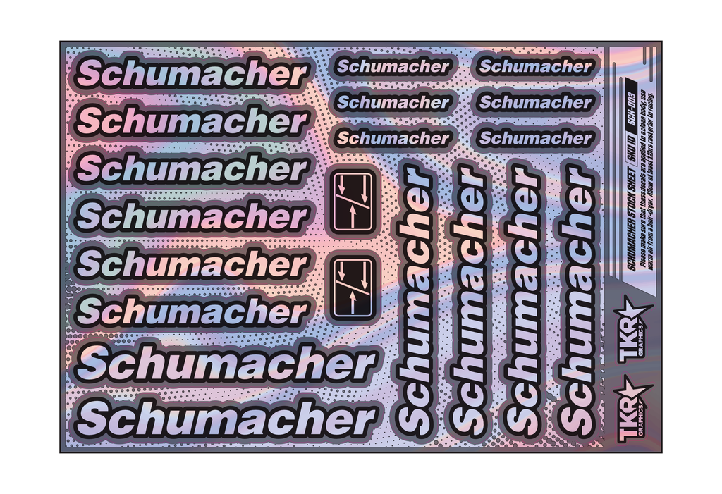 HOLOGRAPHIC SCHUMACHER A5 STOCK SHEET