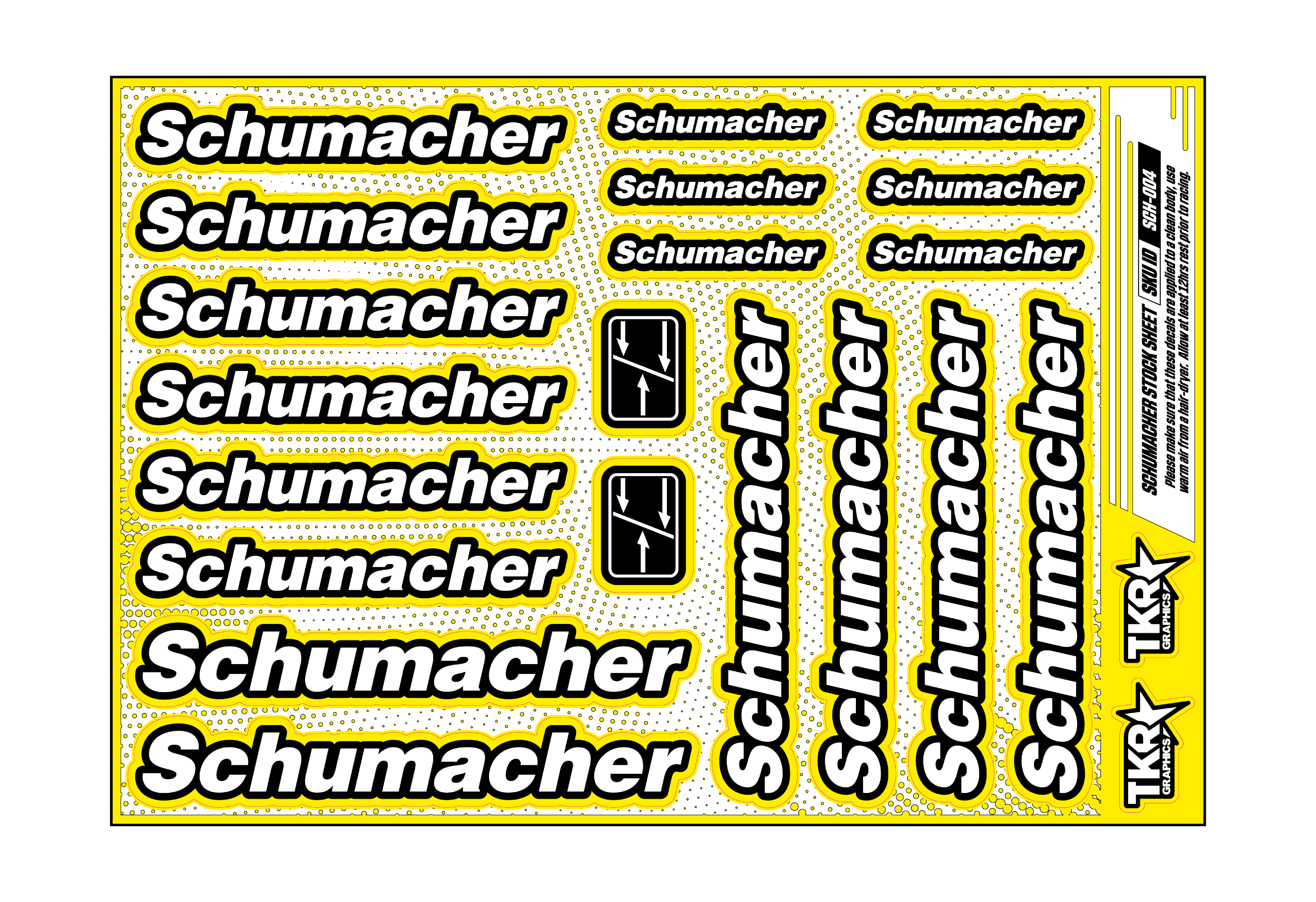 SCHUMACHER A5 STOCK SHEET