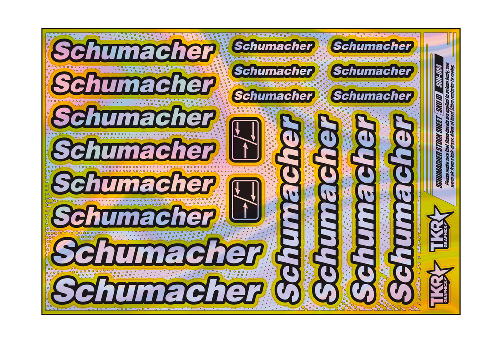 HOLOGRAPHIC SCHUMACHER A5 STOCK SHEET