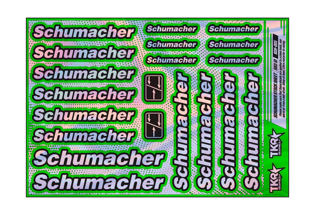 HOLOGRAPHIC SCHUMACHER A5 STOCK SHEET
