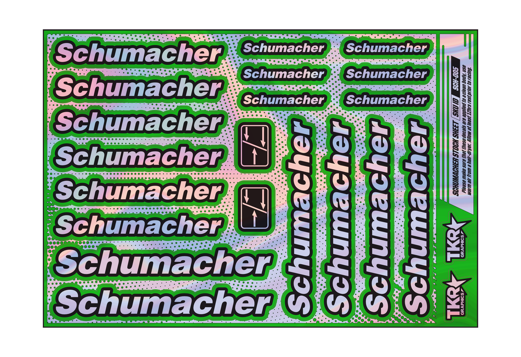 HOLOGRAPHIC SCHUMACHER A5 STOCK SHEET