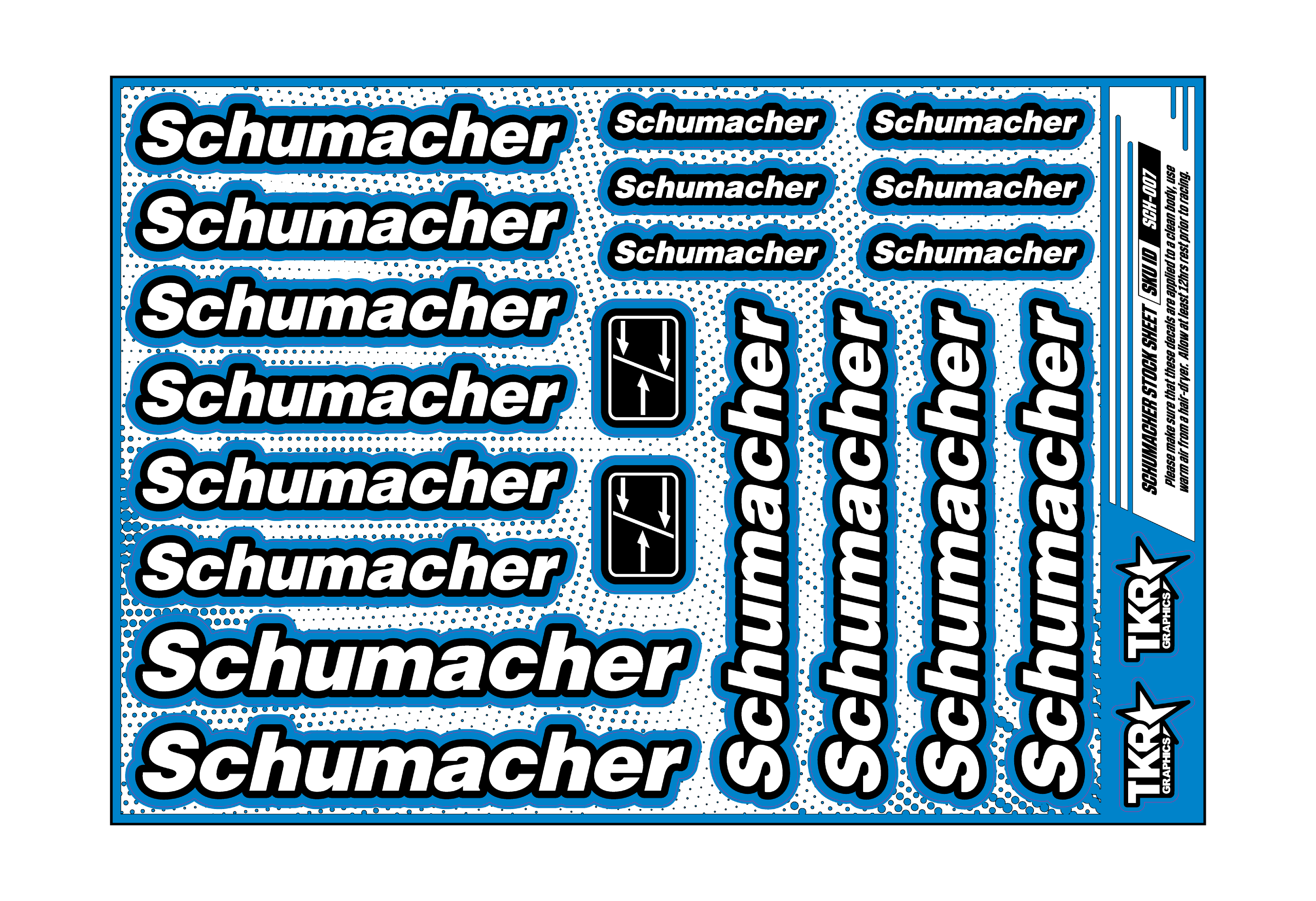SCHUMACHER A5 STOCK SHEET