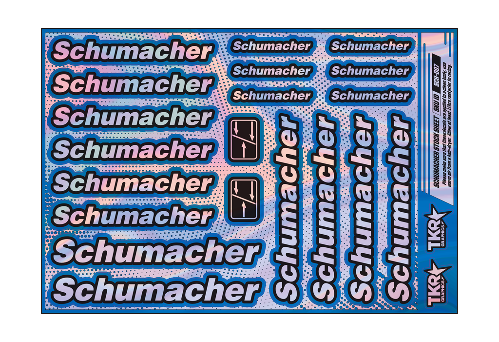 HOLOGRAPHIC SCHUMACHER A5 STOCK SHEET