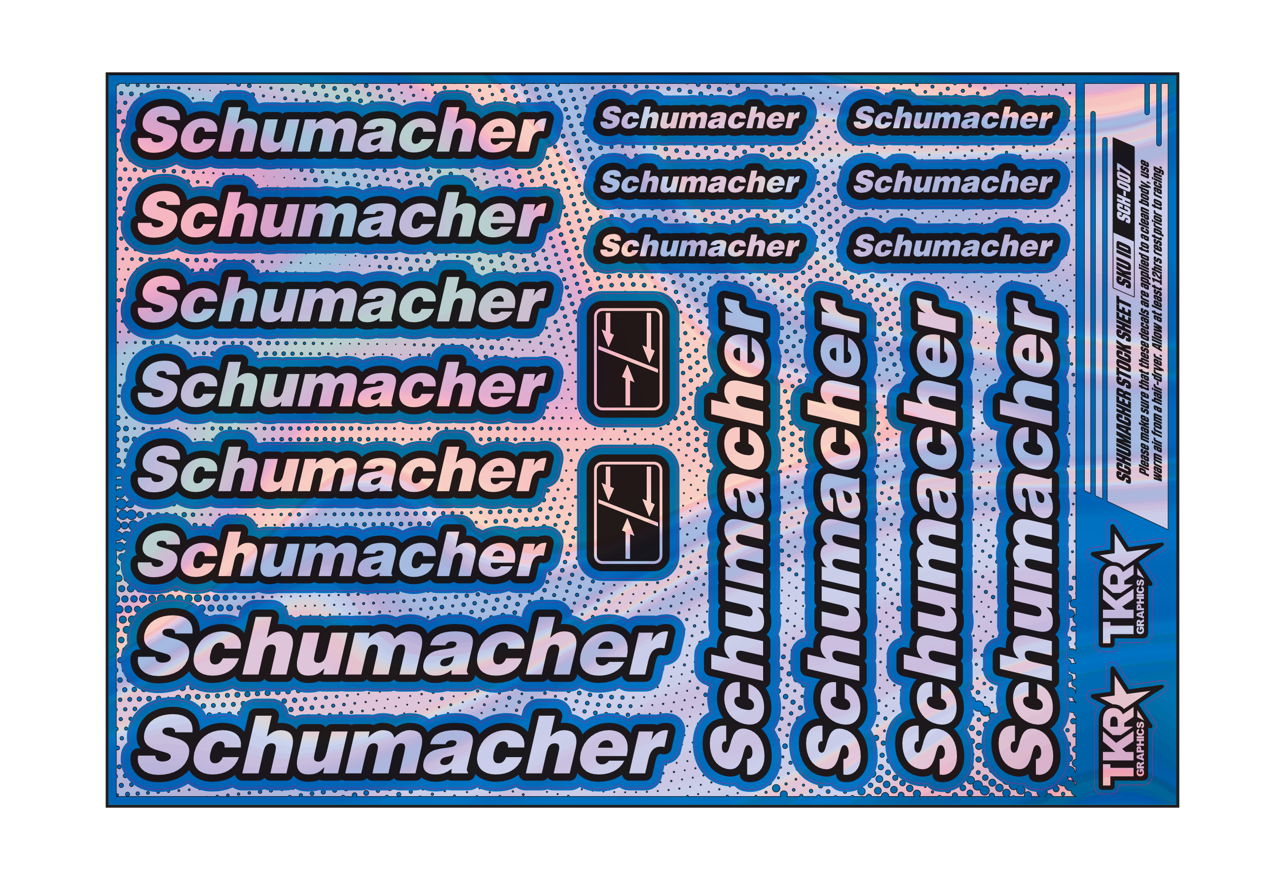 HOLOGRAPHIC SCHUMACHER A5 STOCK SHEET