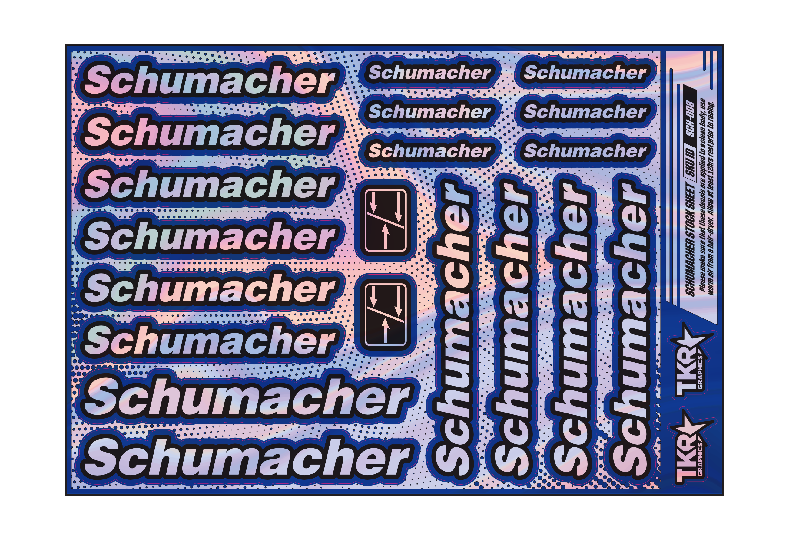 HOLOGRAPHIC SCHUMACHER A5 STOCK SHEET