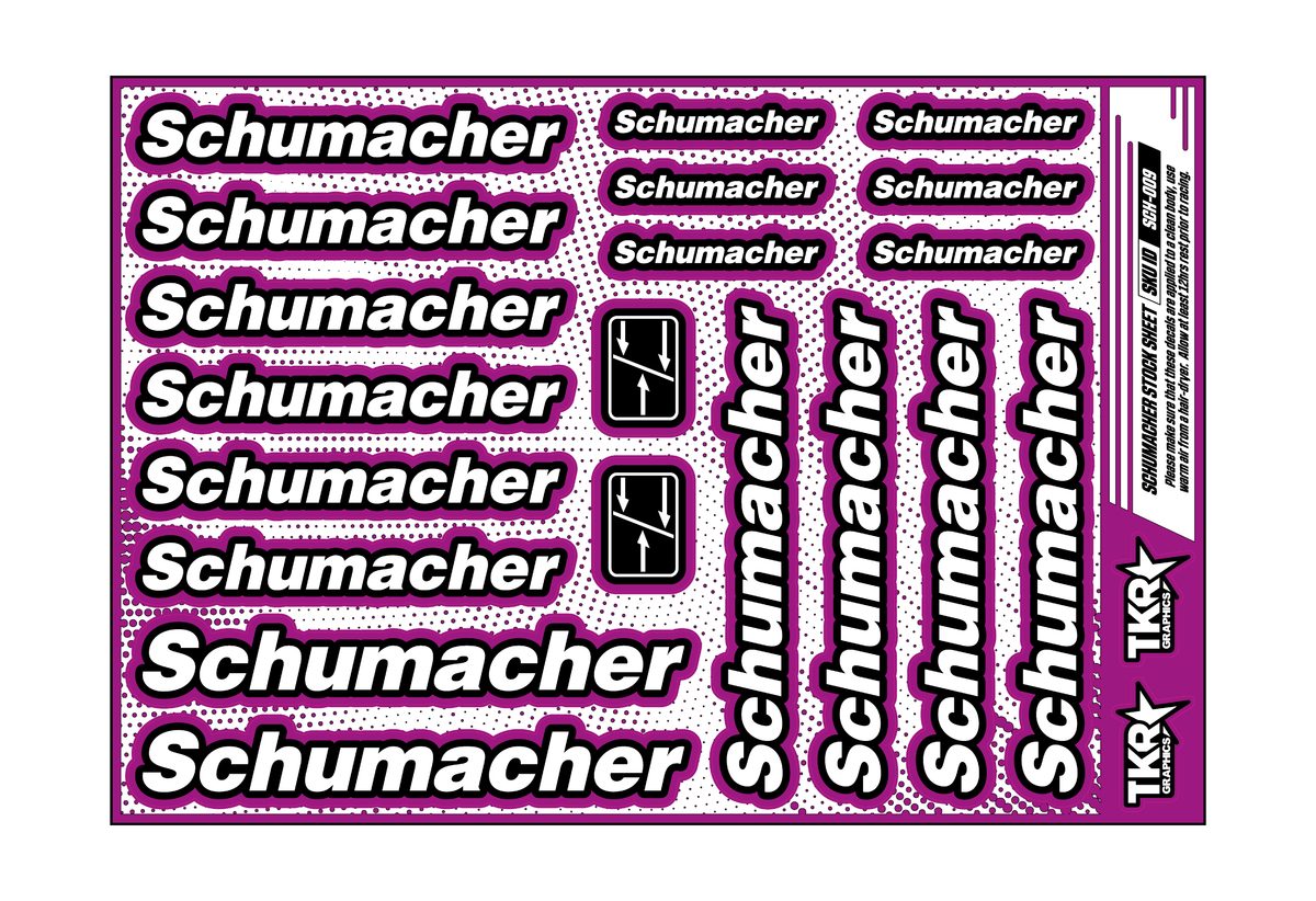 SCHUMACHER A5 STOCK SHEET