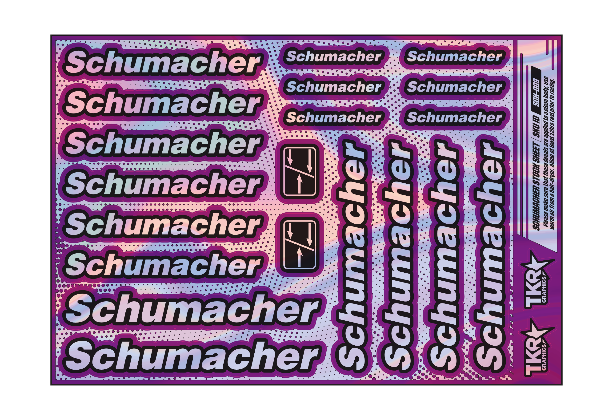 HOLOGRAPHIC SCHUMACHER A5 STOCK SHEET