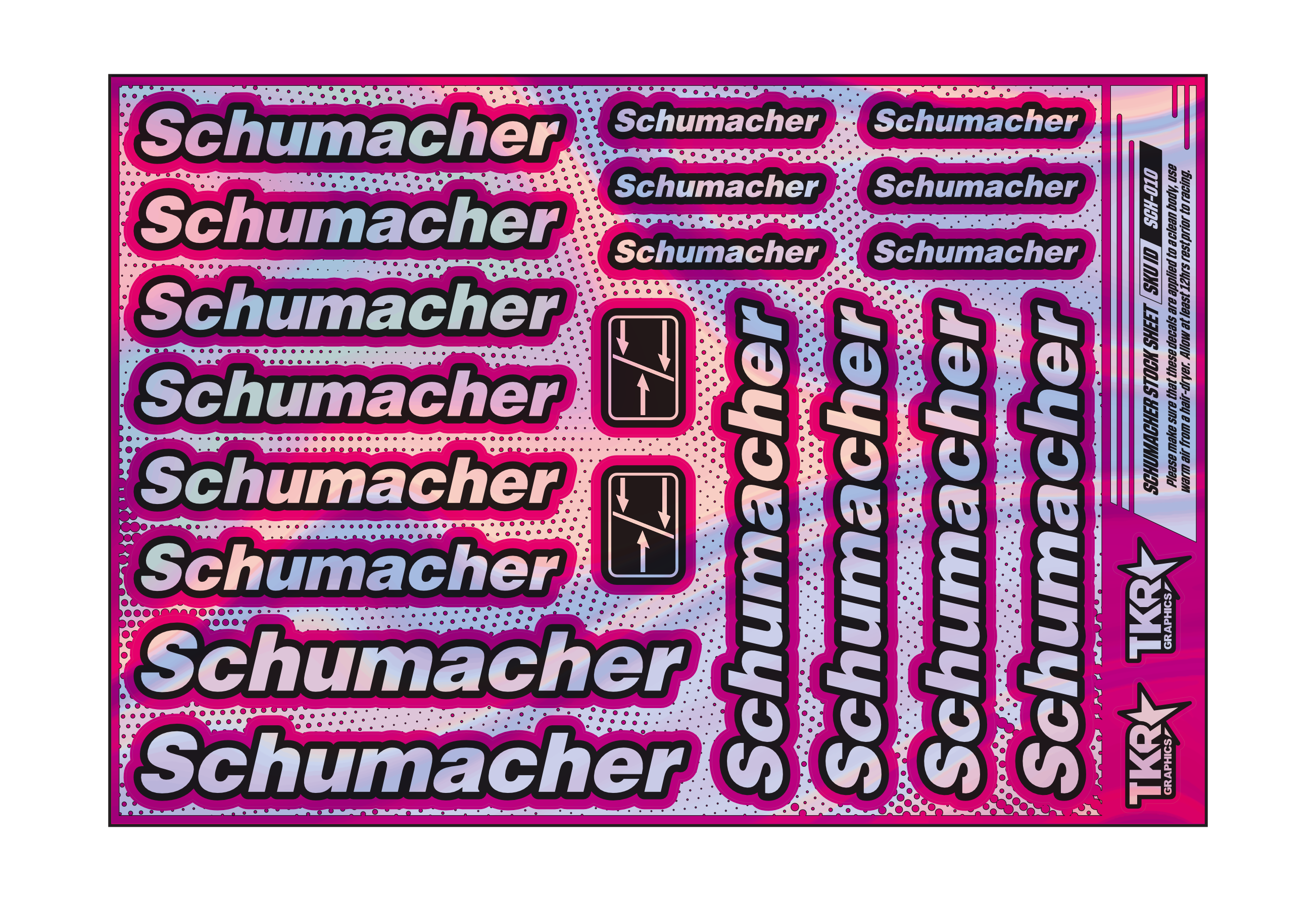 HOLOGRAPHIC SCHUMACHER A5 STOCK SHEET