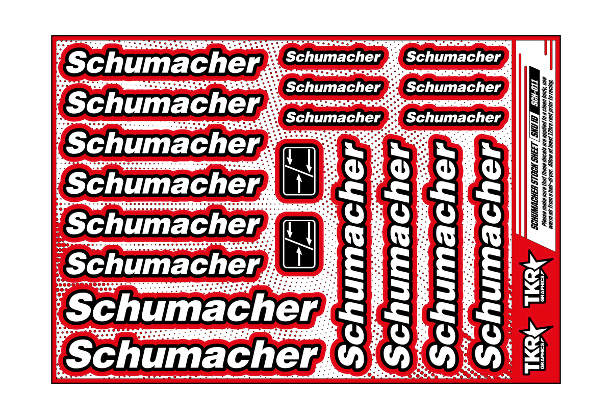 SCHUMACHER A5 STOCK SHEET
