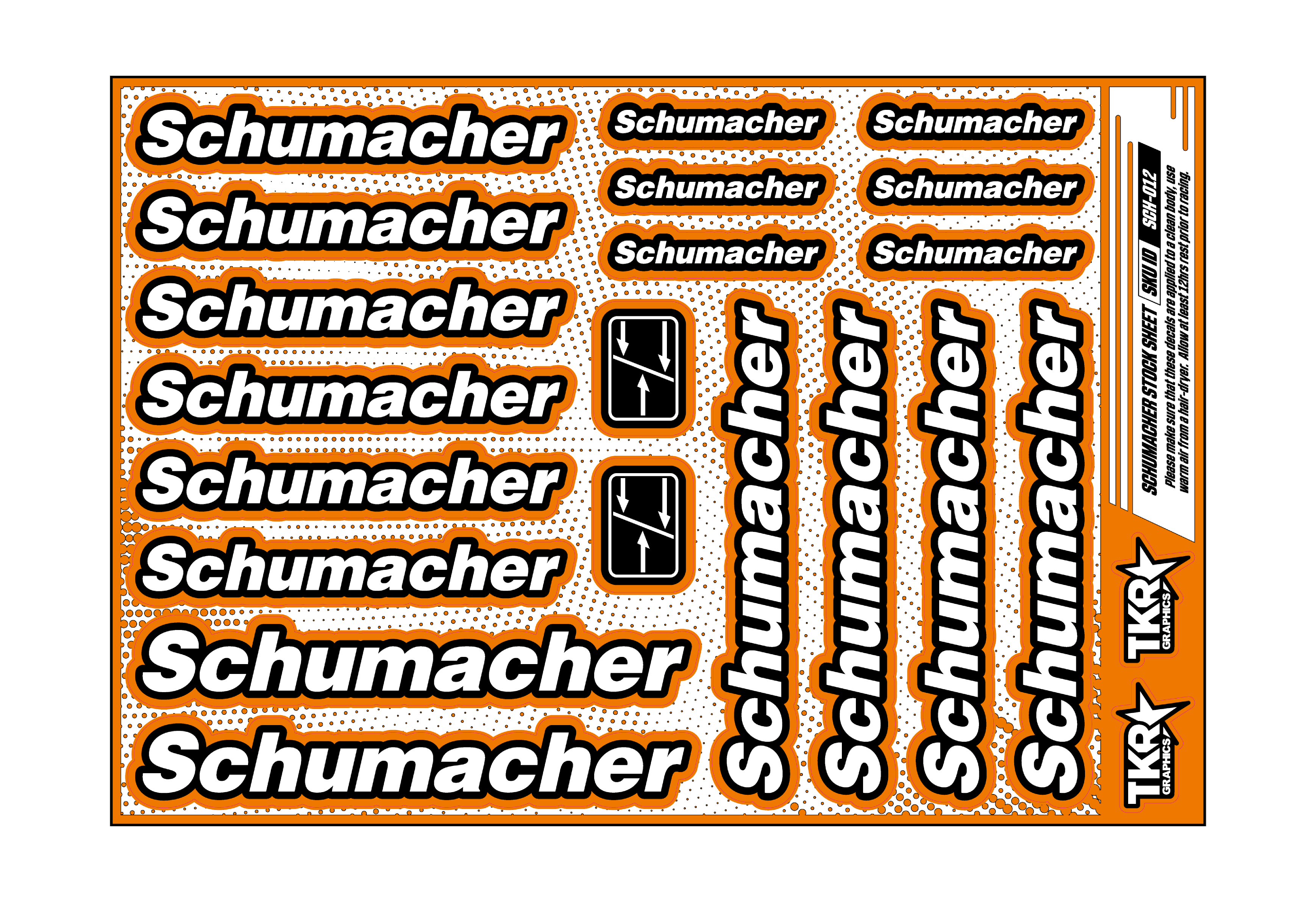 SCHUMACHER A5 STOCK SHEET