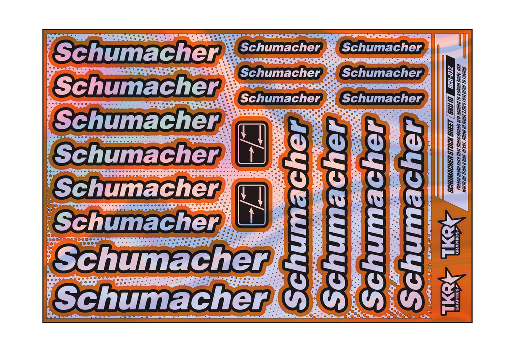 HOLOGRAPHIC SCHUMACHER A5 STOCK SHEET