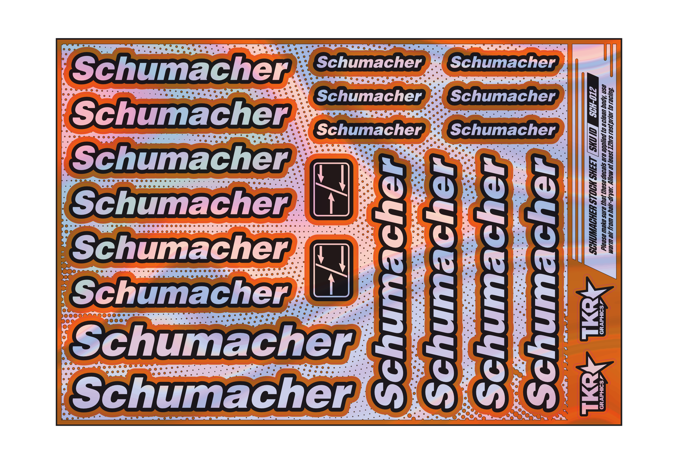 HOLOGRAPHIC SCHUMACHER A5 STOCK SHEET